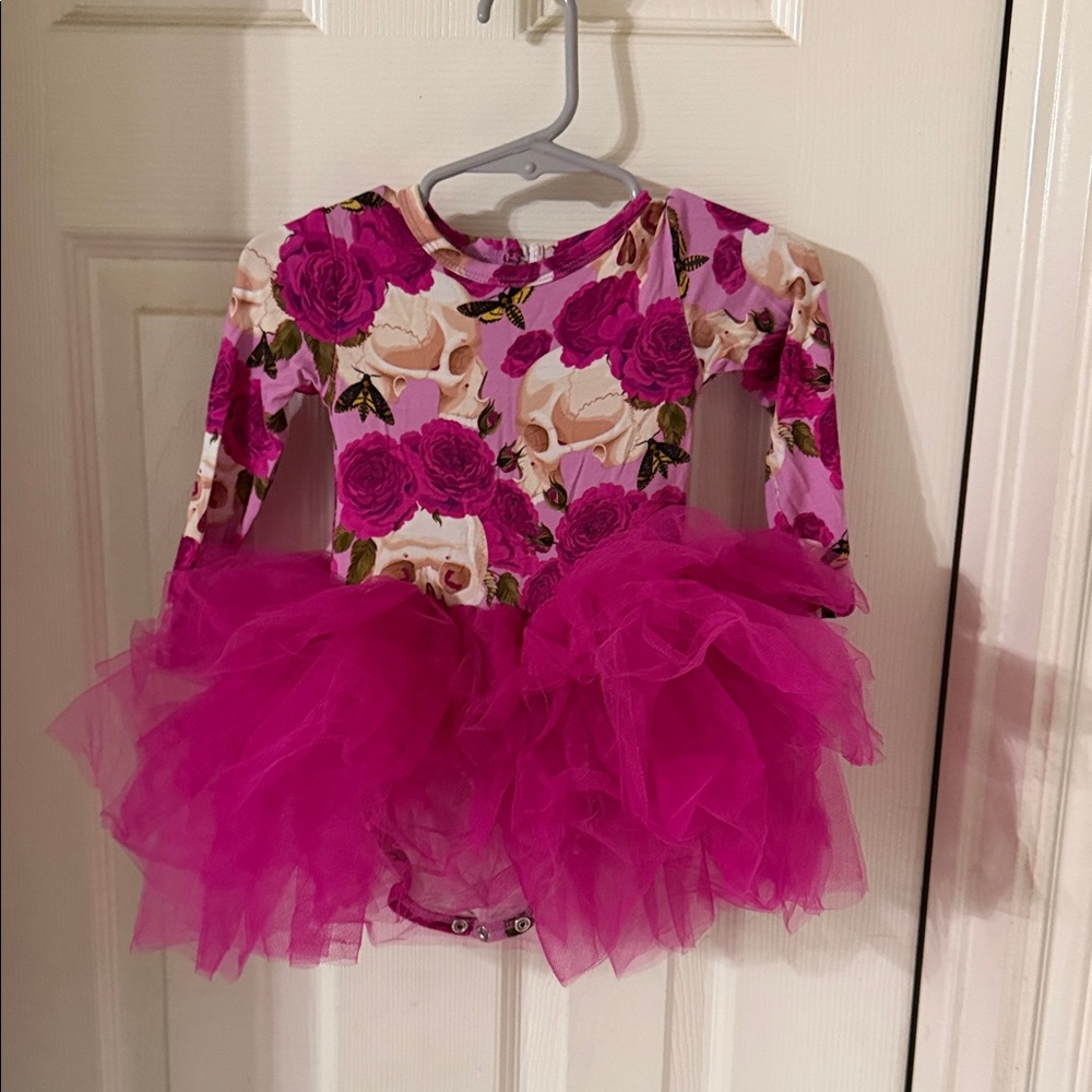 Bamboo Elegant Floral Tutu Dress for Kids